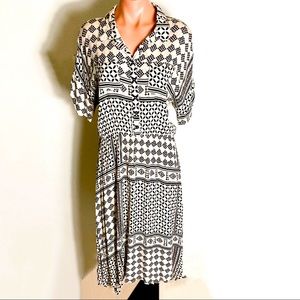 Encreme 3/4 Sleeve Pull Over Dress Size L